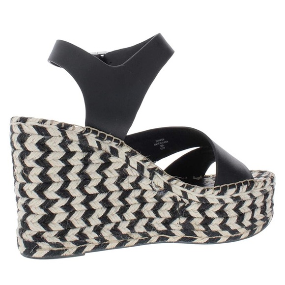 Sigerson Morrison Black & White Wedge Sandal 8.5M - Picture 16 of 16